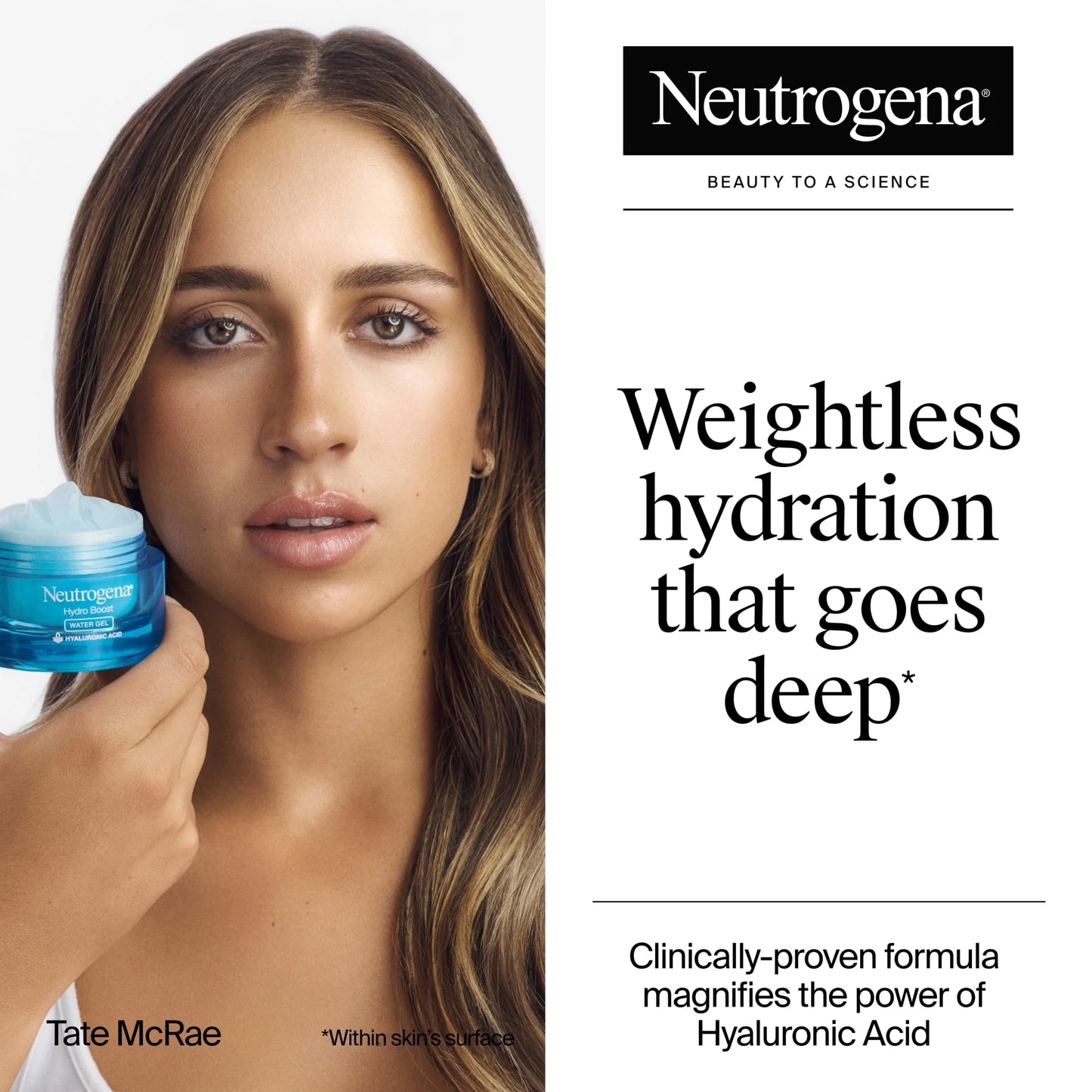 (2 Pack) Hydro Boost Water Gel Face Moisturizer Lotion with Hyaluronic Acid, 1.7 Oz
