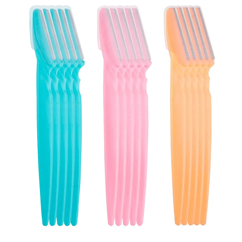 15Pcs Eyebrow Razor for Women Multipurpose Exfoliating Dermaplaning Tools Facial Razor with Precision Cover Small Makeup Tools
