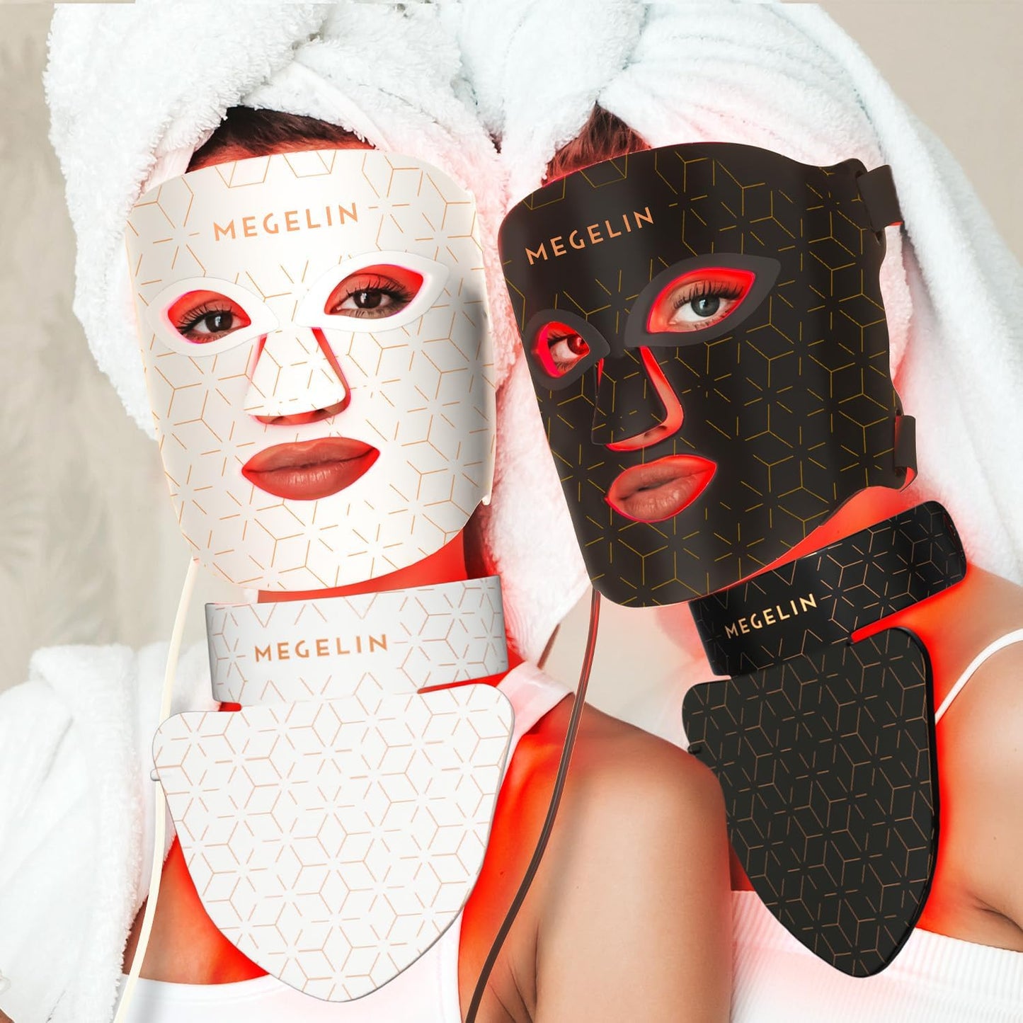 7 Colors Led Red Light Therapy Face & Neck Mask, Led Light Therapy Mask for Face