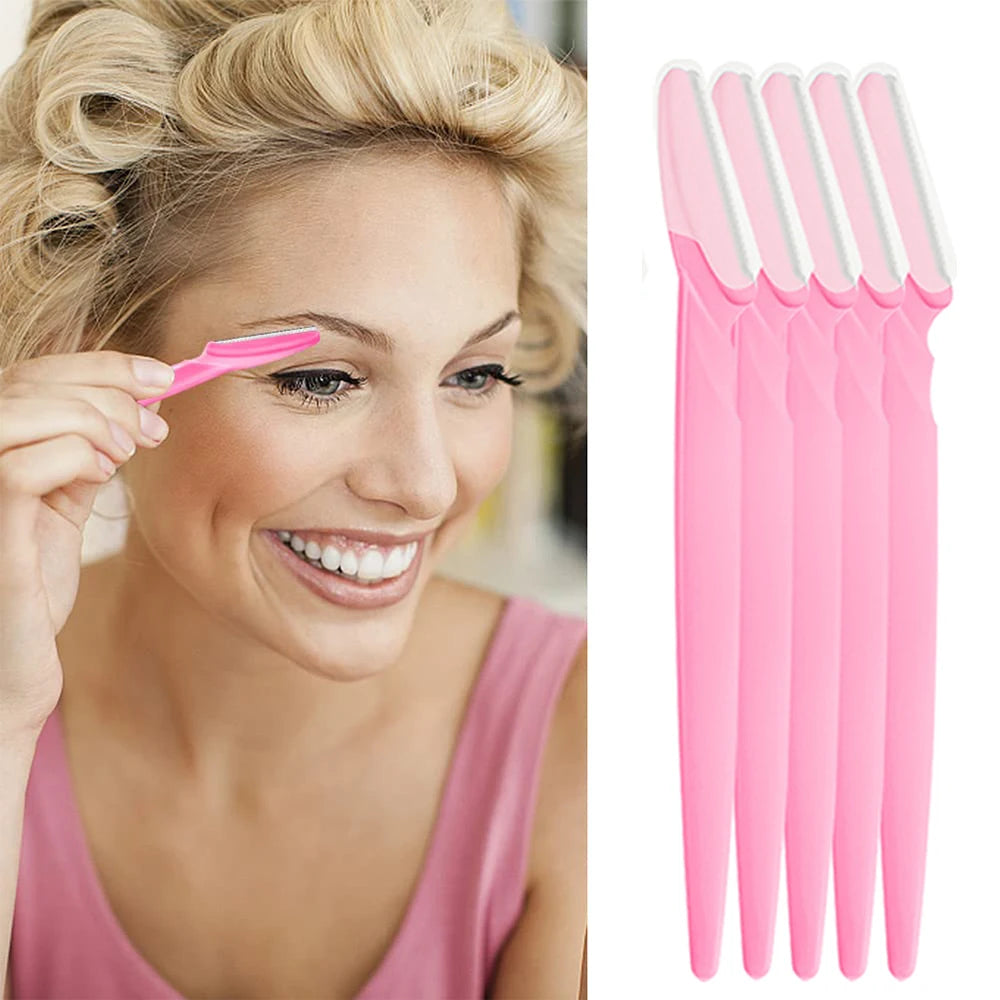 15Pcs Eyebrow Razor for Women Multipurpose Exfoliating Dermaplaning Tools Facial Razor with Precision Cover Small Makeup Tools