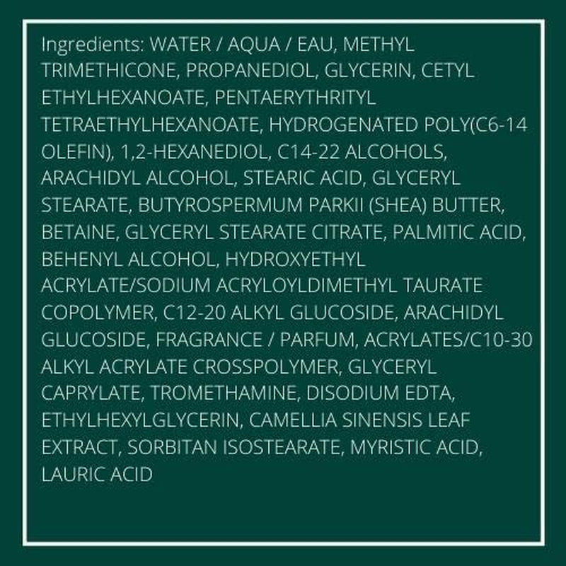 Green Tea Moisture Balancing Cream Hydrating Face Moisturizer, 2 Pound (Pack of 1)