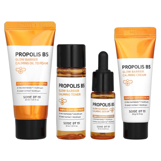 Propolis B5, Glow Barrier Calming Starter Kit, 4 Piece Kit