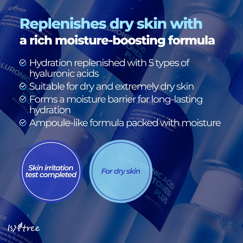 Hyaluronic Acid Toner 200Ml 6.76 Fl.Oz | Provides Moisture to Dry Skin | Refreshes & Hydrates the Skin | Korean Skincare