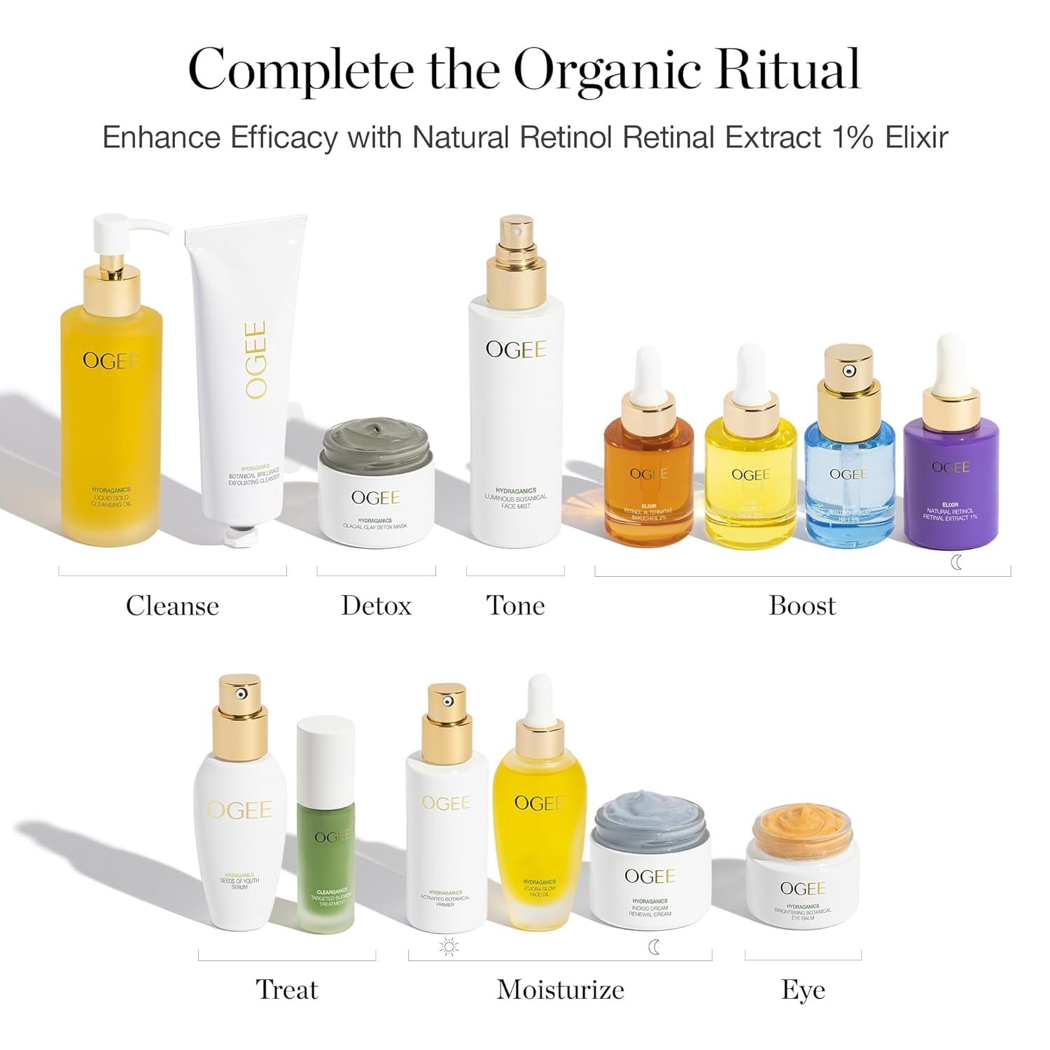 Natural Retinol Retinal 1% Elixir - Certified Organic Anti-Aging Face Serum for Smooth, Firm Skin
