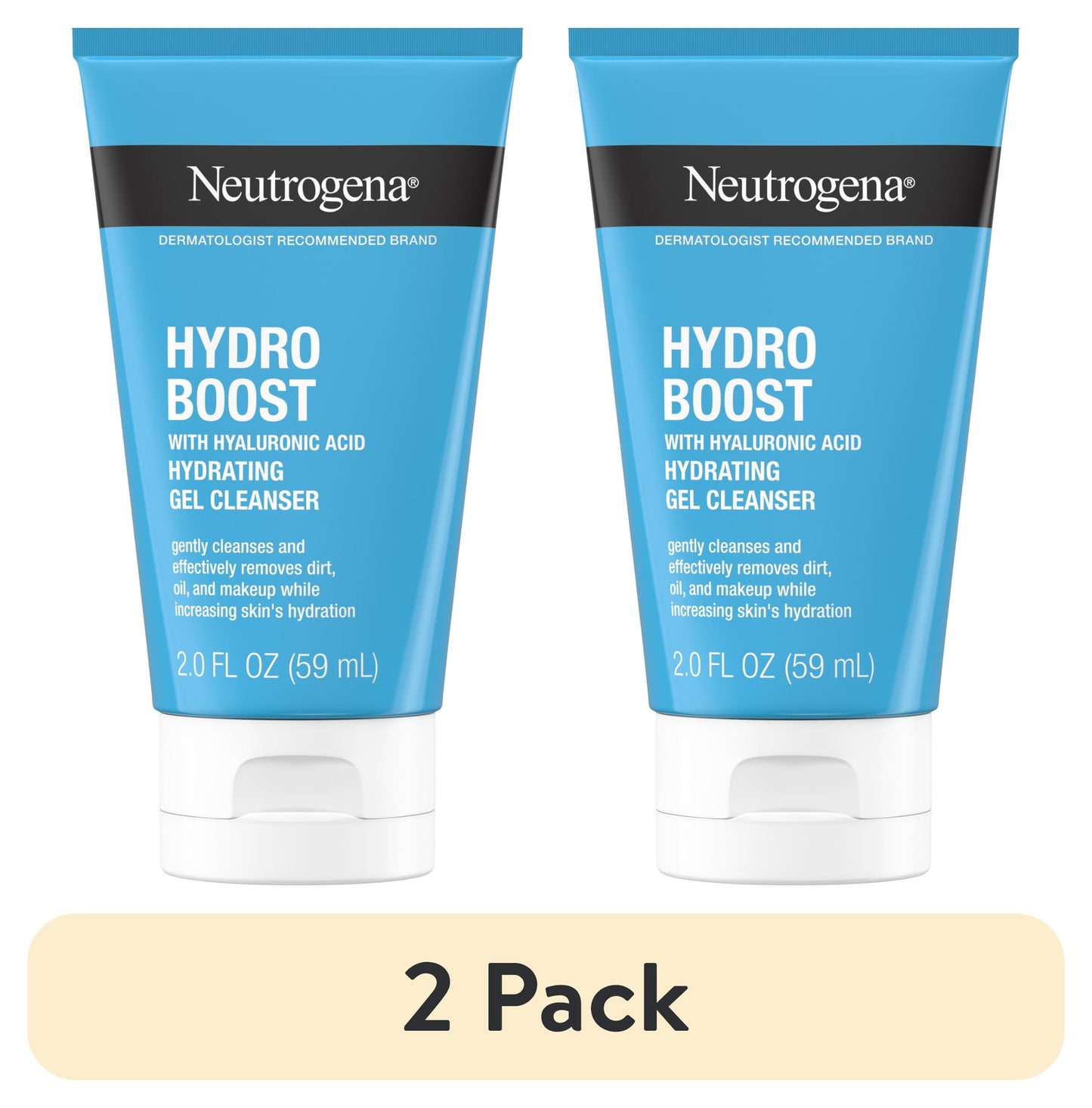 (2 Pack)  Hydro Boost Hyaluronic Acid Facial Cleansing Gel, 2 Fl. Oz