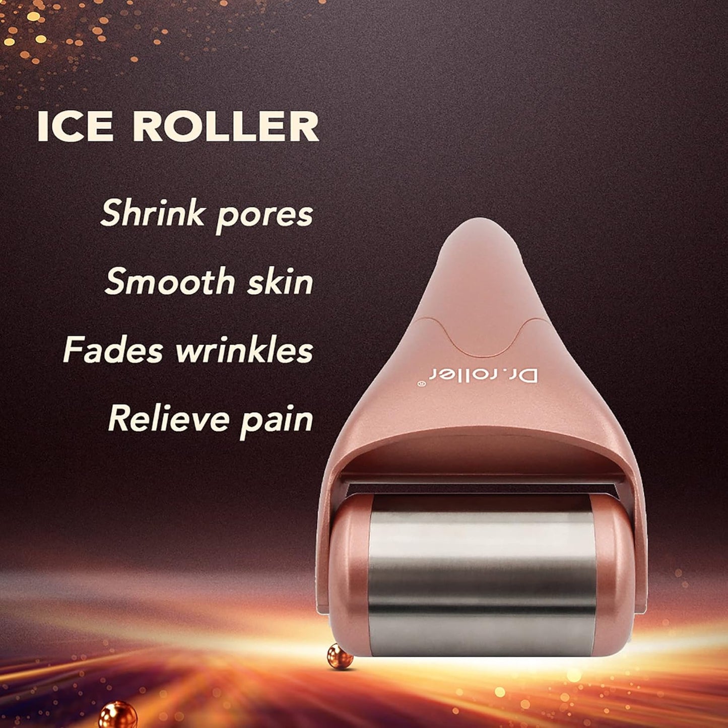 2 Pack Ice Rollers for Face, Ice Face Roller, Ice Roller for Face & Eye Puffiness Relief Skin Care Tools (Silicone + Stainless Steel)