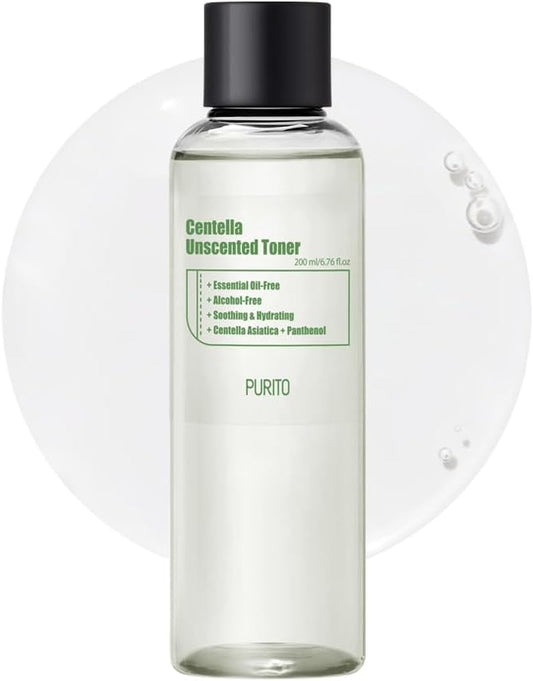 Centella Unscented Toner, 200Ml 6.76 Fl.Oz, Korean Centella, for Sensitive Skin, Soothing, Facial Toner for Face, K-Beauty, Korean Skin Care