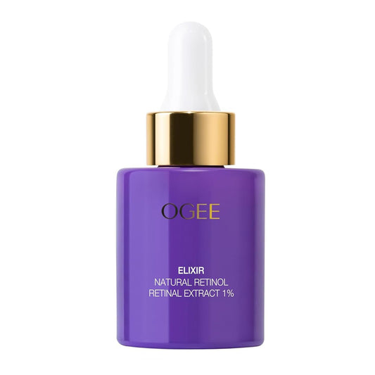 Natural Retinol Retinal 1% Elixir - Certified Organic Anti-Aging Face Serum for Smooth, Firm Skin