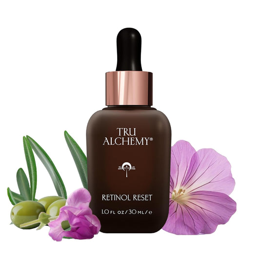 Retinol Reset Revitalizing Retinol Serum for Face - Wrinkle Appearance Serum & Cream for Face W/Bakuchiol, Niacinamide for Overnight Renewal W/Long-Term Radiance - 1 Fl Oz