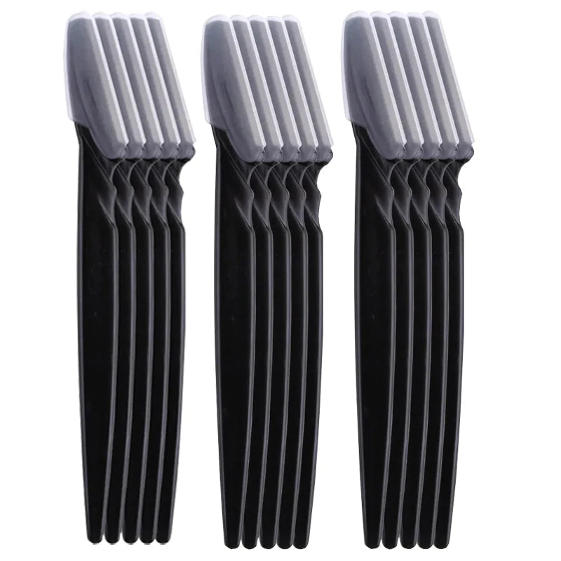 15Pcs Eyebrow Razor for Women Multipurpose Exfoliating Dermaplaning Tools Facial Razor with Precision Cover Small Makeup Tools