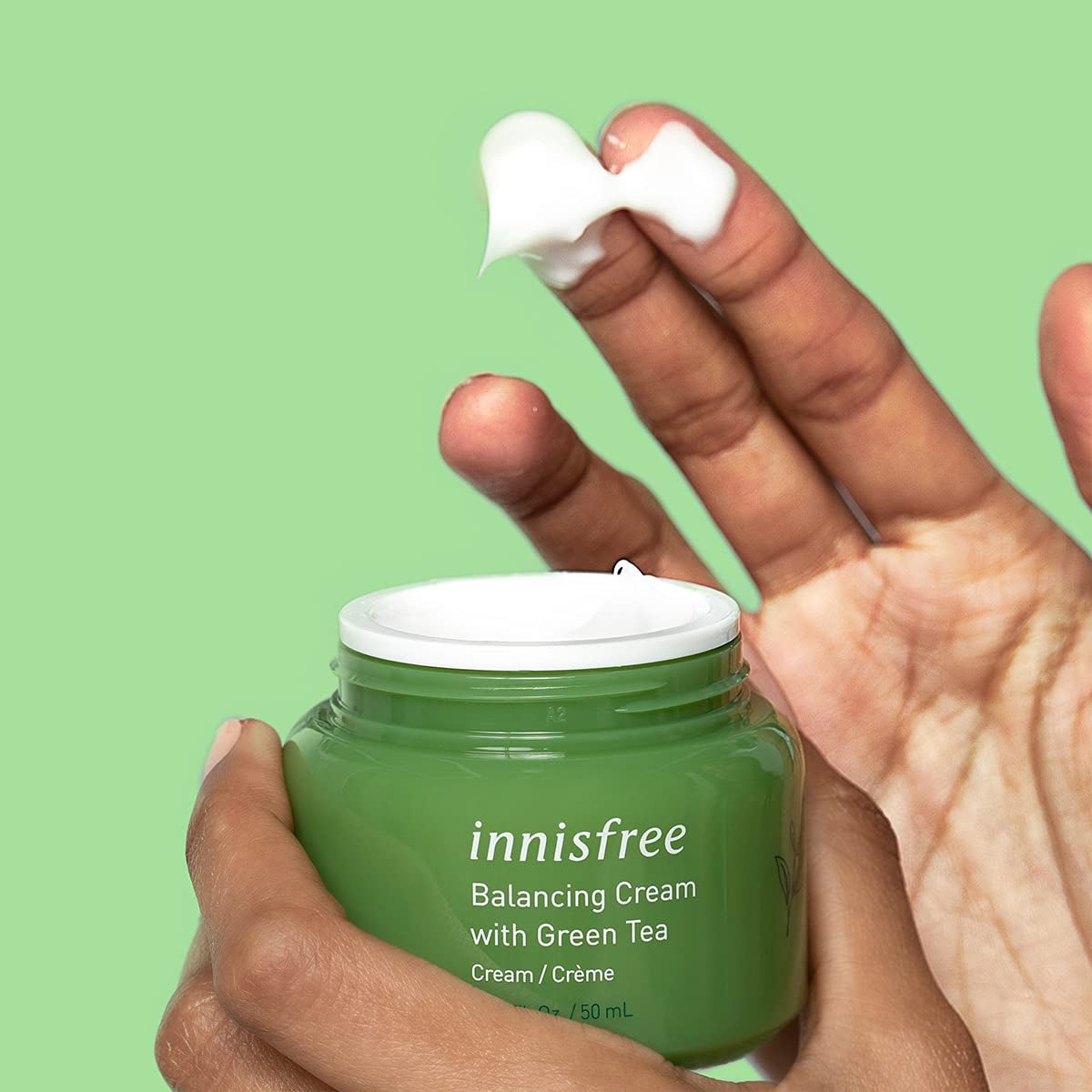 Green Tea Moisture Balancing Cream Hydrating Face Moisturizer, 2 Pound (Pack of 1)