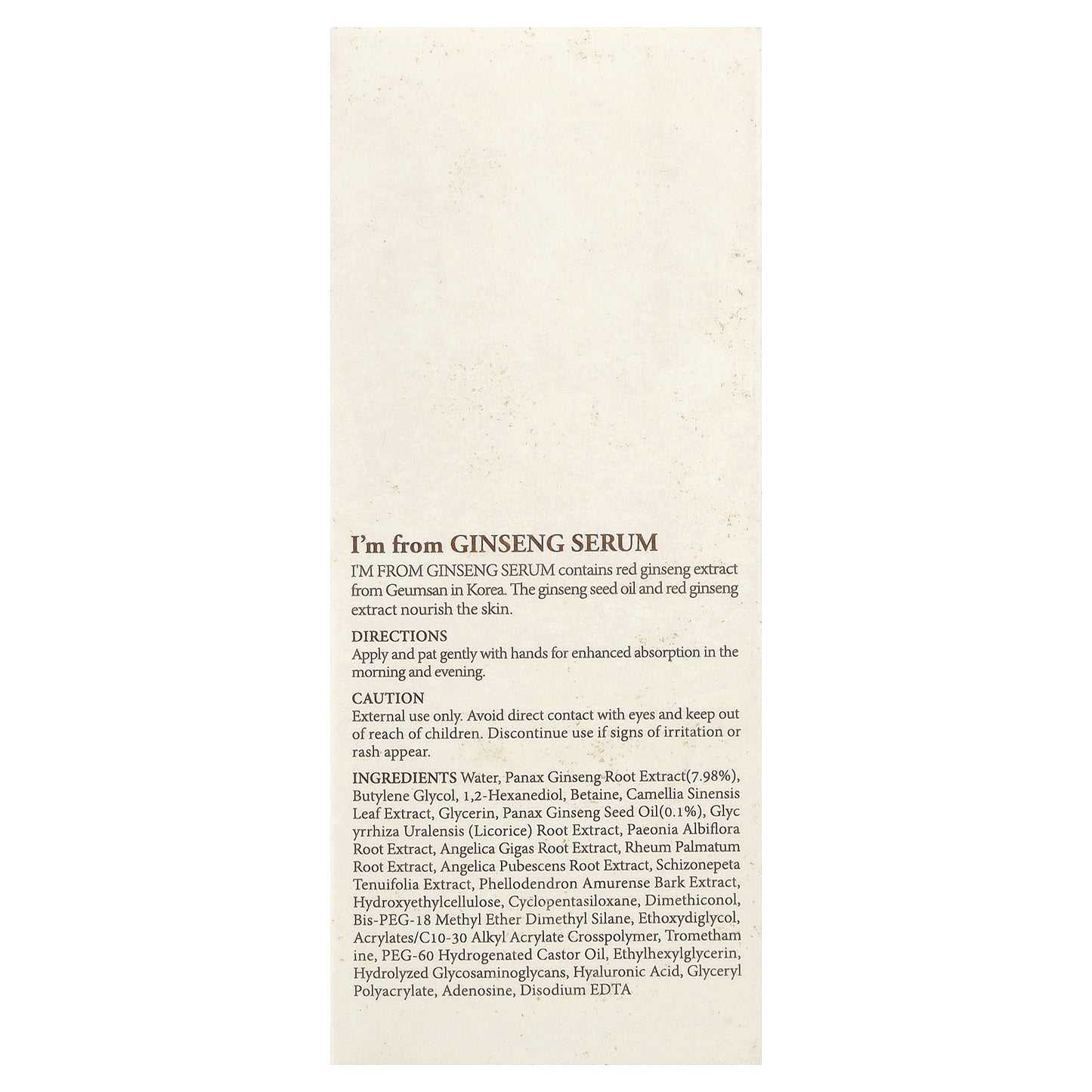 Ginseng Serum, 1.01 Fl Oz (30 Ml)