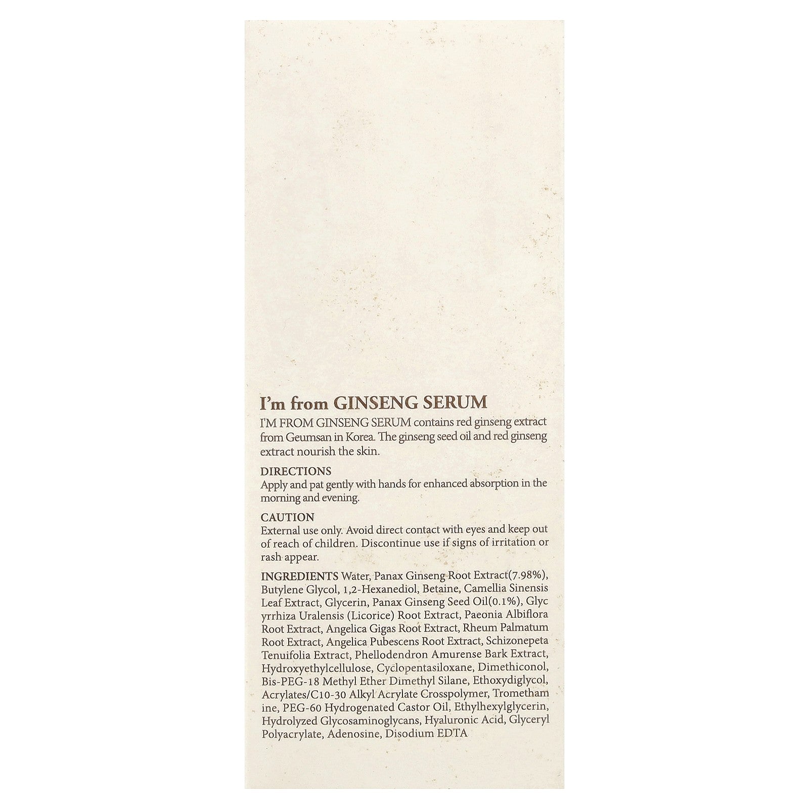 Ginseng Serum, 1.01 Fl Oz (30 Ml)