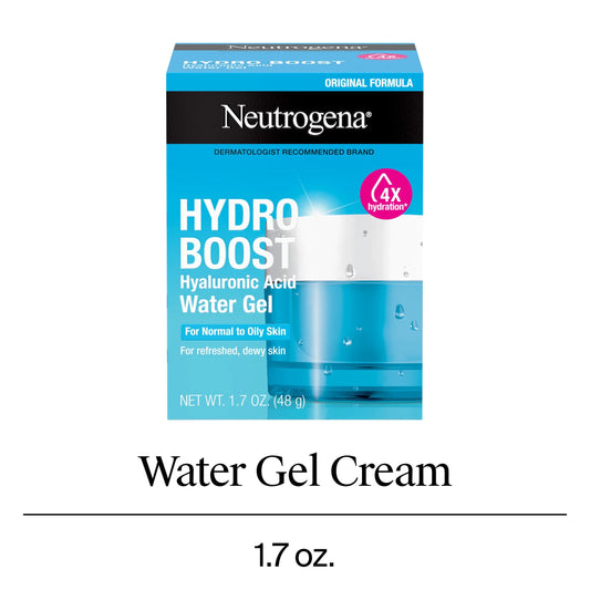 Hydro Boost Water Gel Face Moisturizer Lotion with Hyaluronic Acid, 1.7 Oz