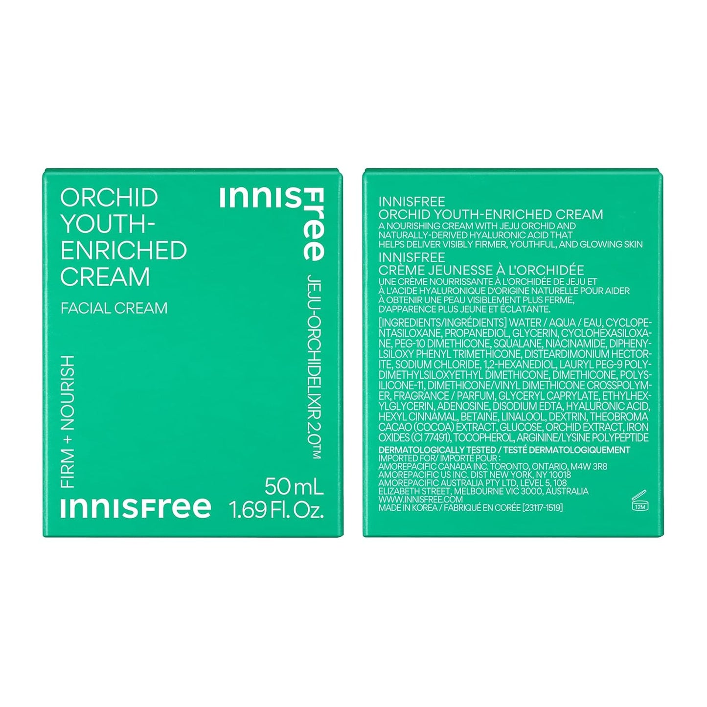 Orchid Youth-Enriched Cream, Korean Face Moisturizer for Firming, Hydration, and Youthful Skin