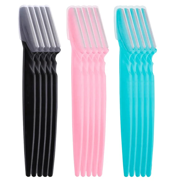15Pcs Eyebrow Razor for Women Multipurpose Exfoliating Dermaplaning Tools Facial Razor with Precision Cover Small Makeup Tools