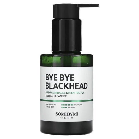 Bye Bye Blackhead 30 Days Miracle Green Tea Tox Bubble Cleanser, 4.23 Oz (120 G)
