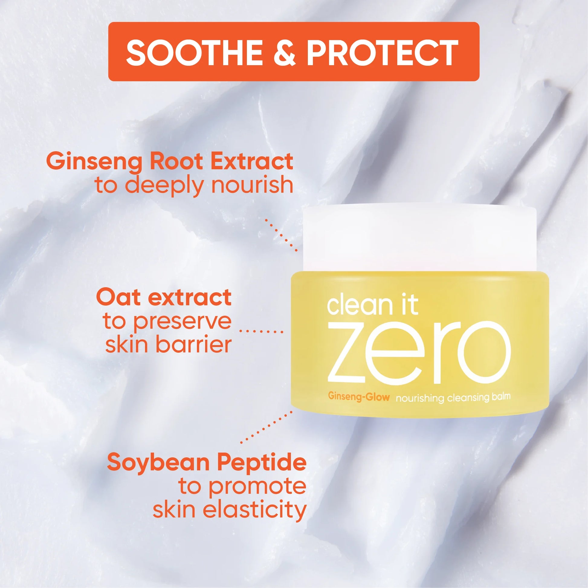BANILA CO Clean It Zero Nourishing Cleansing Balm - Korean Makeup Remover for Dry Skin - Vegan & Made with Ginseng Root and Berry - 100Ml/3.38 Fl Oz