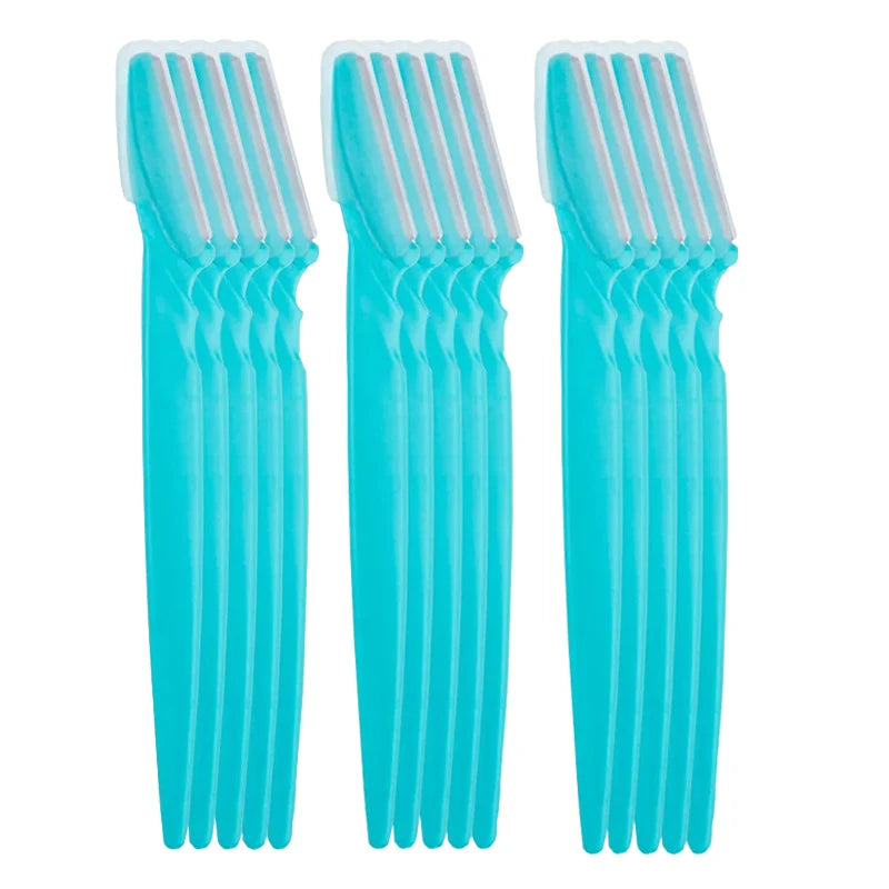 15Pcs Eyebrow Razor for Women Multipurpose Exfoliating Dermaplaning Tools Facial Razor with Precision Cover Small Makeup Tools
